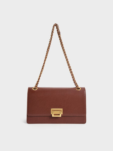 Everline Braided-Strap Shoulder Bag, Chocolate, hi-res