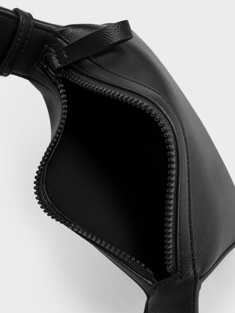 Boxy Shoulder Bag, Black, hi-res