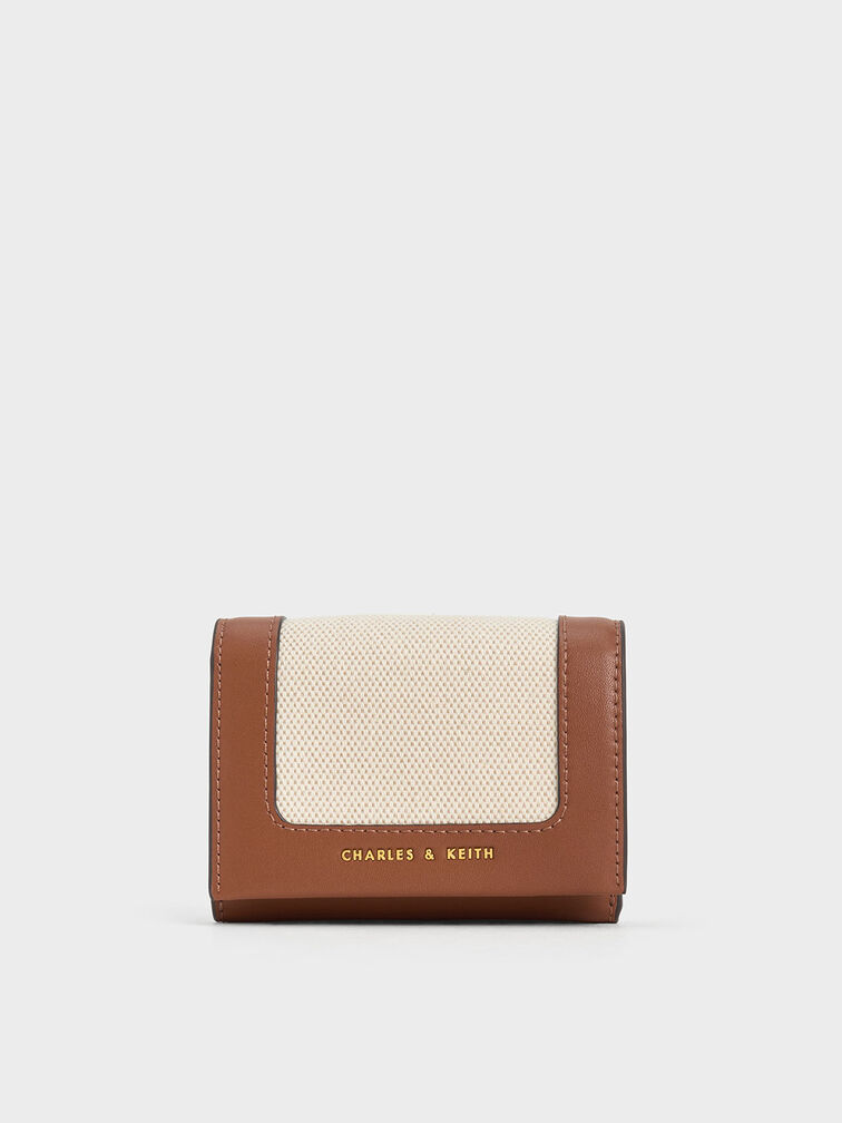 Daylla Canvas Wallet, Tan, hi-res