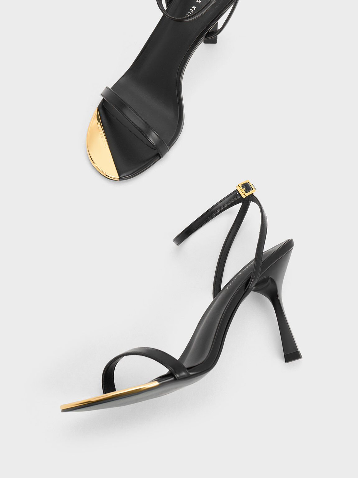 Thin strap outlet heeled sandals
