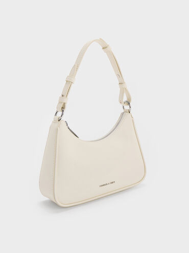 Lane Chain-Strap Shoulder Bag, Cream, hi-res