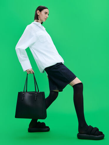 Sansa Tote Bag, Noir, hi-res