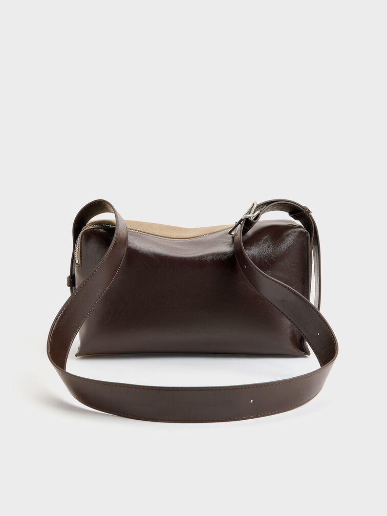 Caelan Slouchy Shoulder Bag, Sand, hi-res