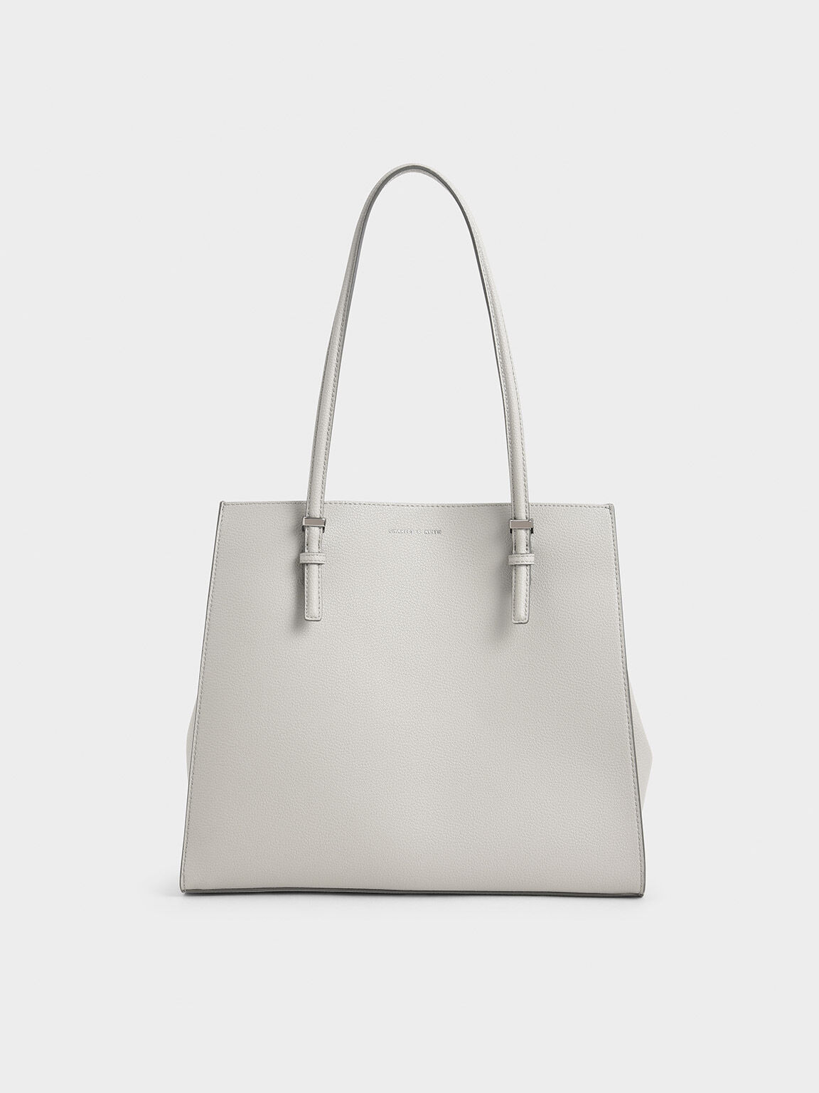 Charles & keith double handle structured tote sale