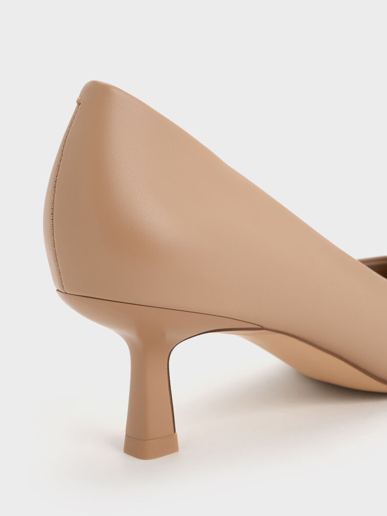 Emmy Pointed Kitten Heel Pumps, Nude, hi-res