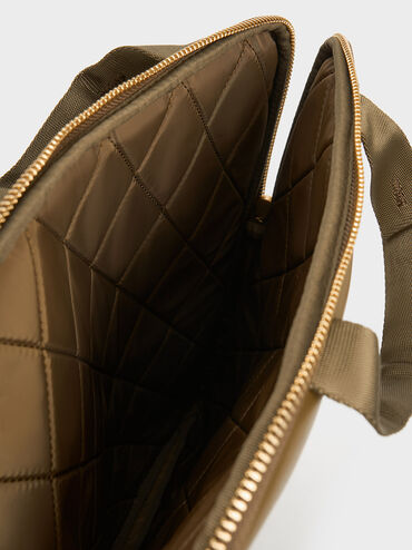 Gaia Laptop Bag, Khaki, hi-res