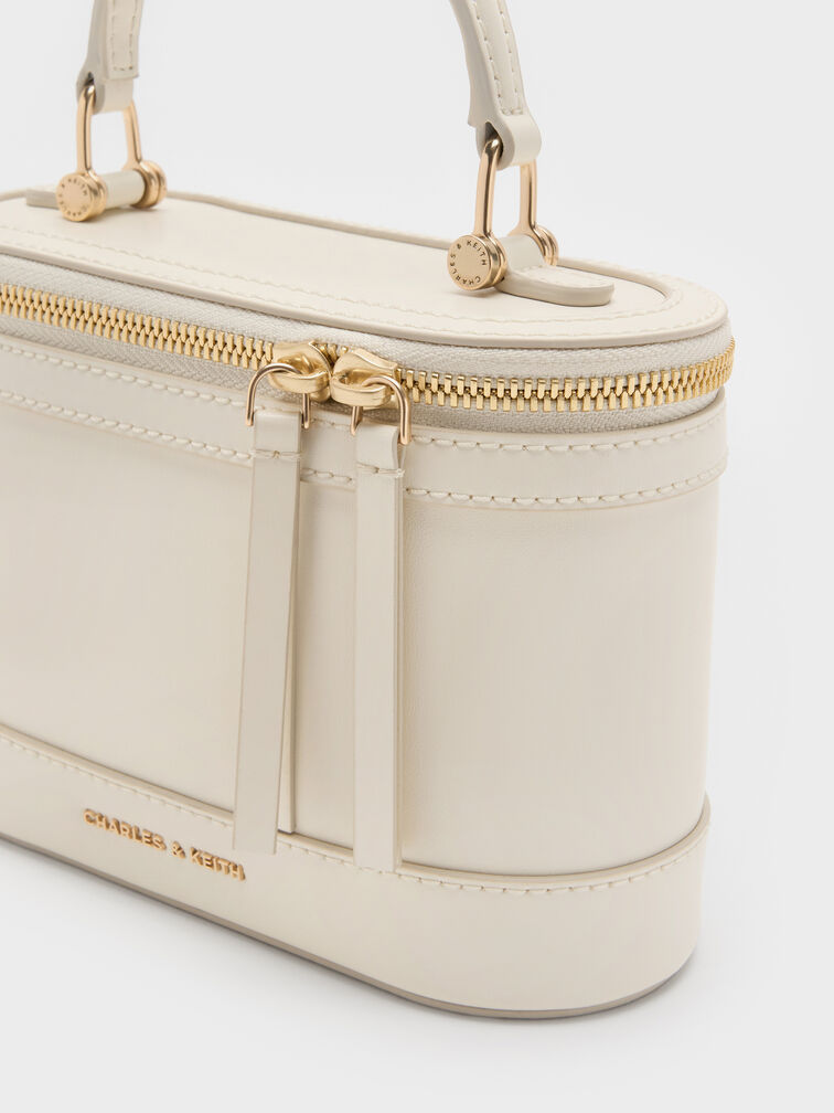 Enola Top Handle Vanity Bag, Cream, hi-res