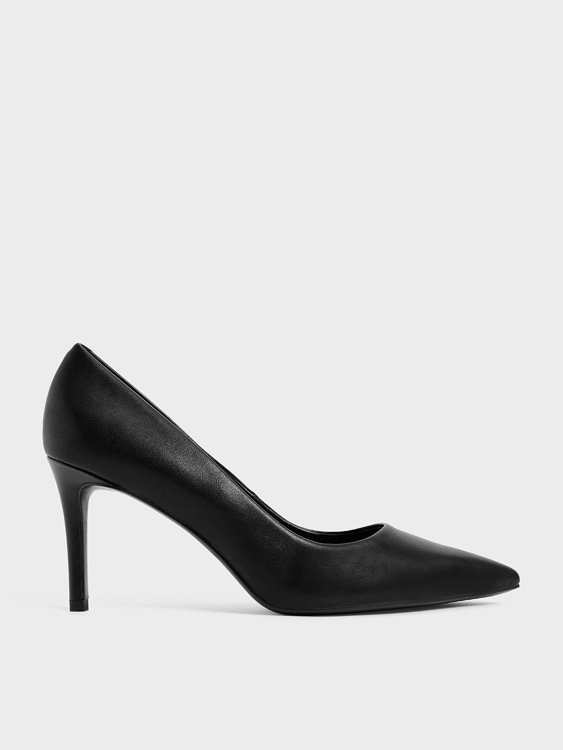 Buy ELLE Black Women Solid Heeled Pumps Online