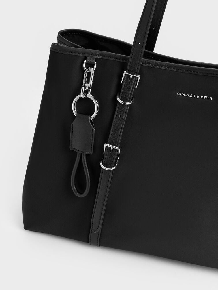 Levy Nylon Tote Bag, Noir, hi-res