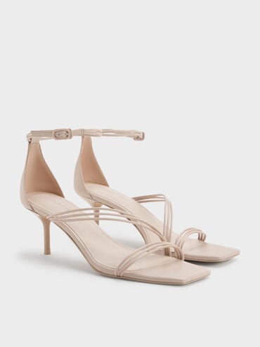 Fianna Ankle-Strap Stiletto Sandals, Beige, hi-res