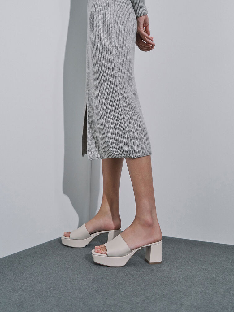 Platform Mules, Chalk, hi-res