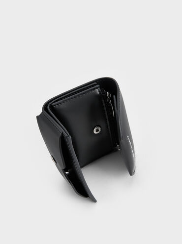 Enola Front Flap Wallet, Noir, hi-res