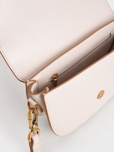 Gabine Saddle Bag, Pink, hi-res