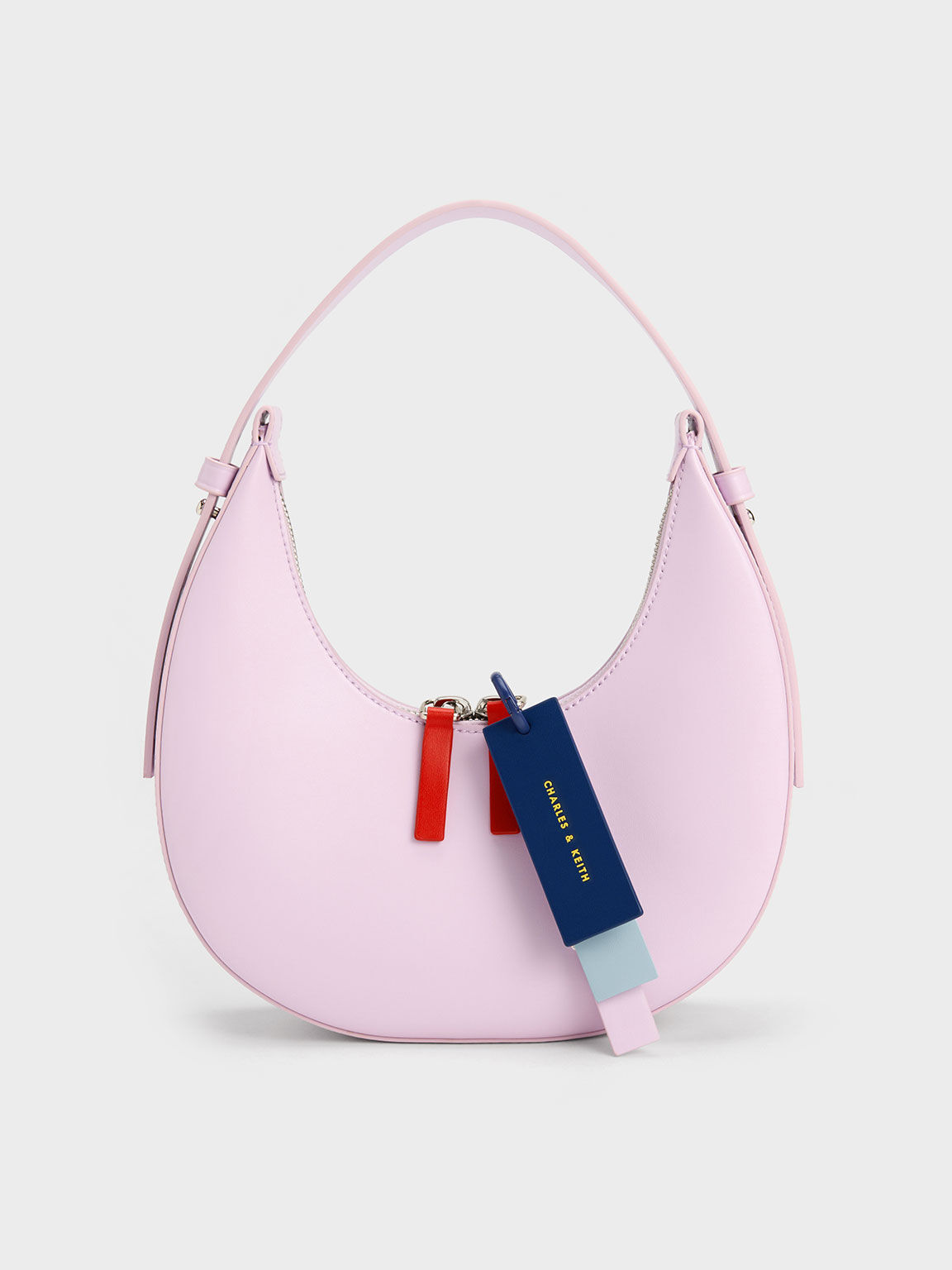 Cockade Crescent Hobo Bag, Lilac, hi-res