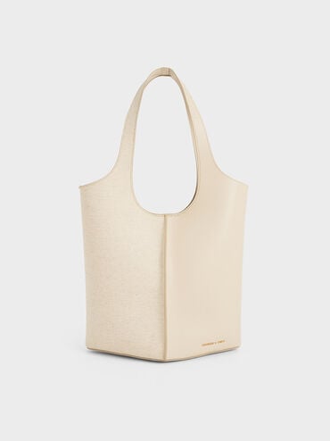 Large Arlys Tote Bag, Beige, hi-res