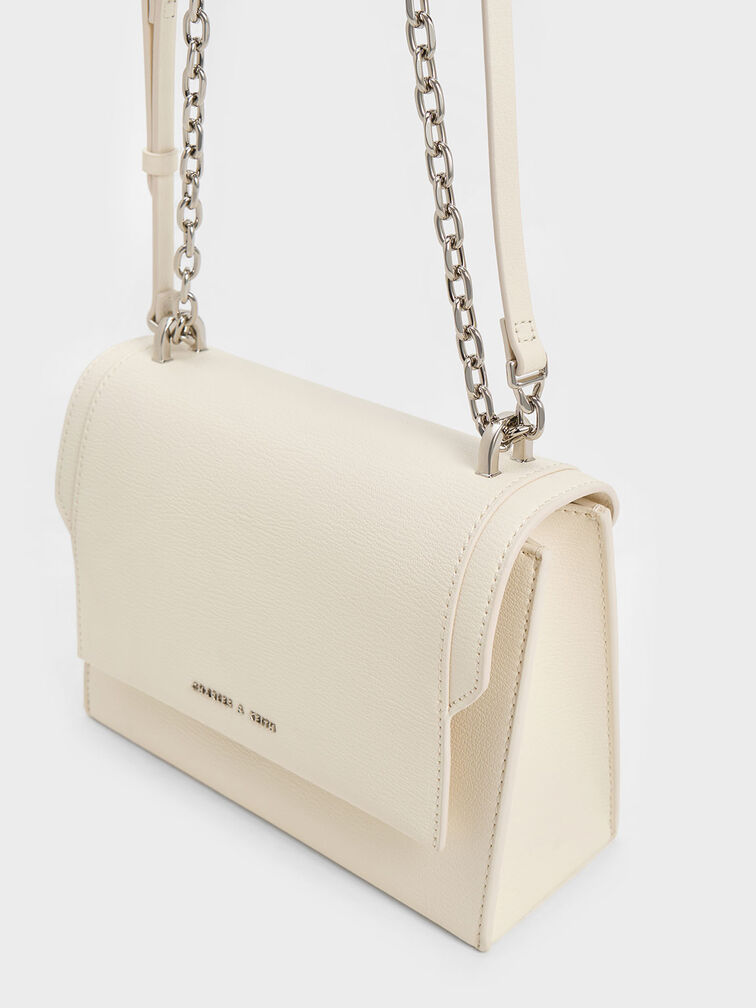 Brennan Chain Handle Crossbody Bag, Cream, hi-res