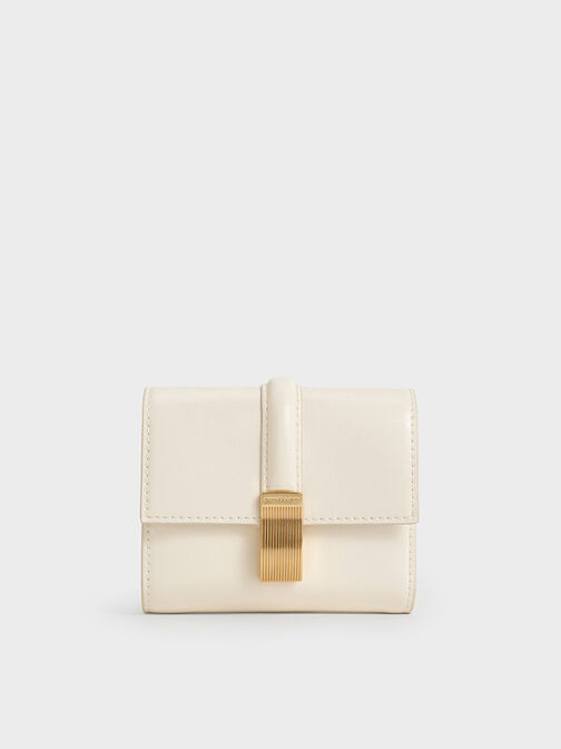 Wisteria Metallic-Accent Wallet, Cream, hi-res