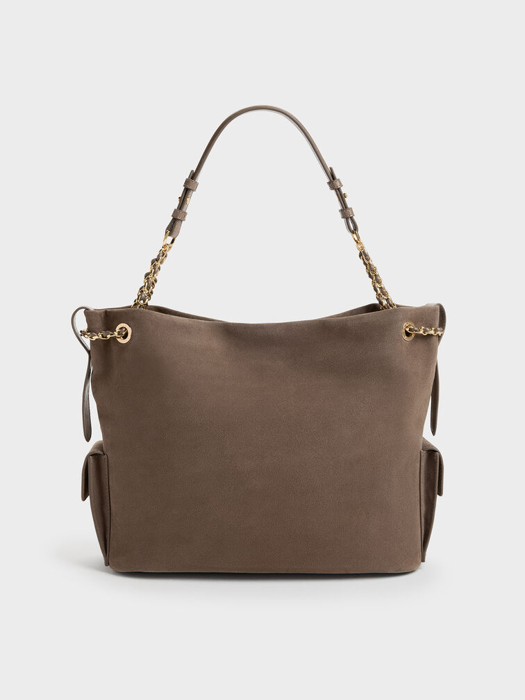 XL Lottie Side-Pocket Tote Bag, Stone Grey, hi-res