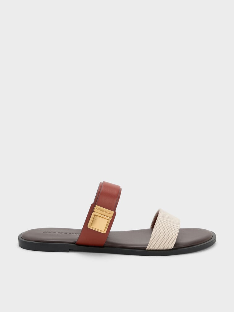 Dove Canvas Double-Strap Sandals, Multi, hi-res