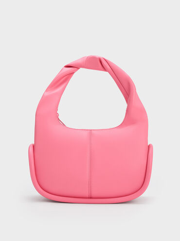Tubular Slouchy Hobo Bag, Pink, hi-res