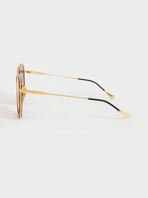 Recycled Acetate Butterfly Sunglasses, T. Shell, hi-res
