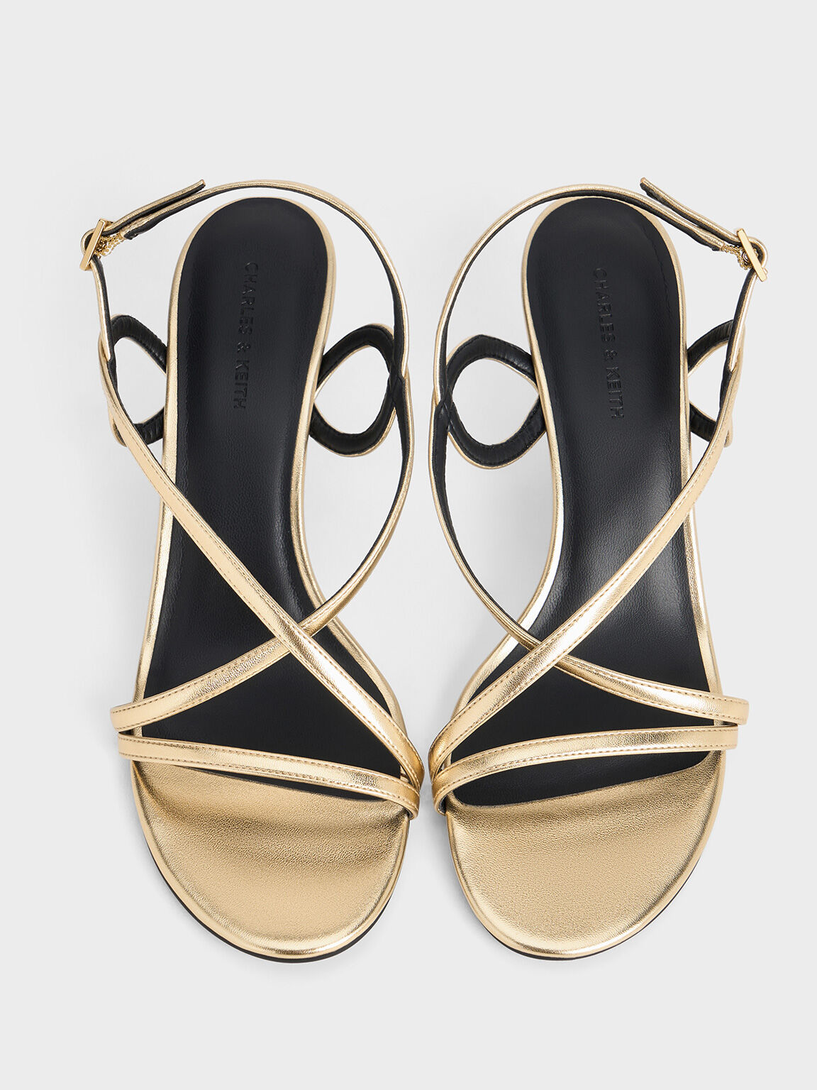 Charles and keith gold heels shop