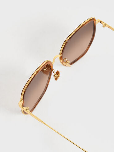 Recycled Acetate Butterfly Sunglasses, T. Shell, hi-res