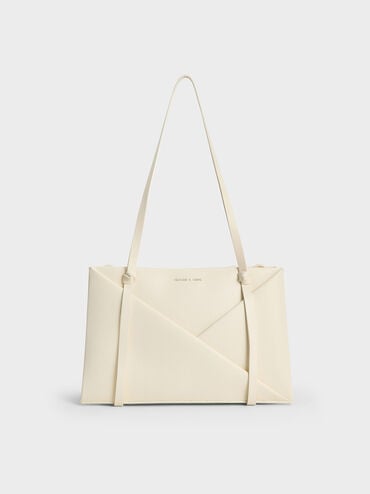 Midori Geometric Tote Bag, Cream, hi-res