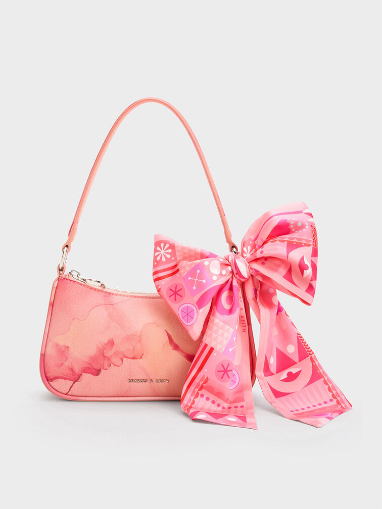 Alcott Scarf Printed Bag - Pink