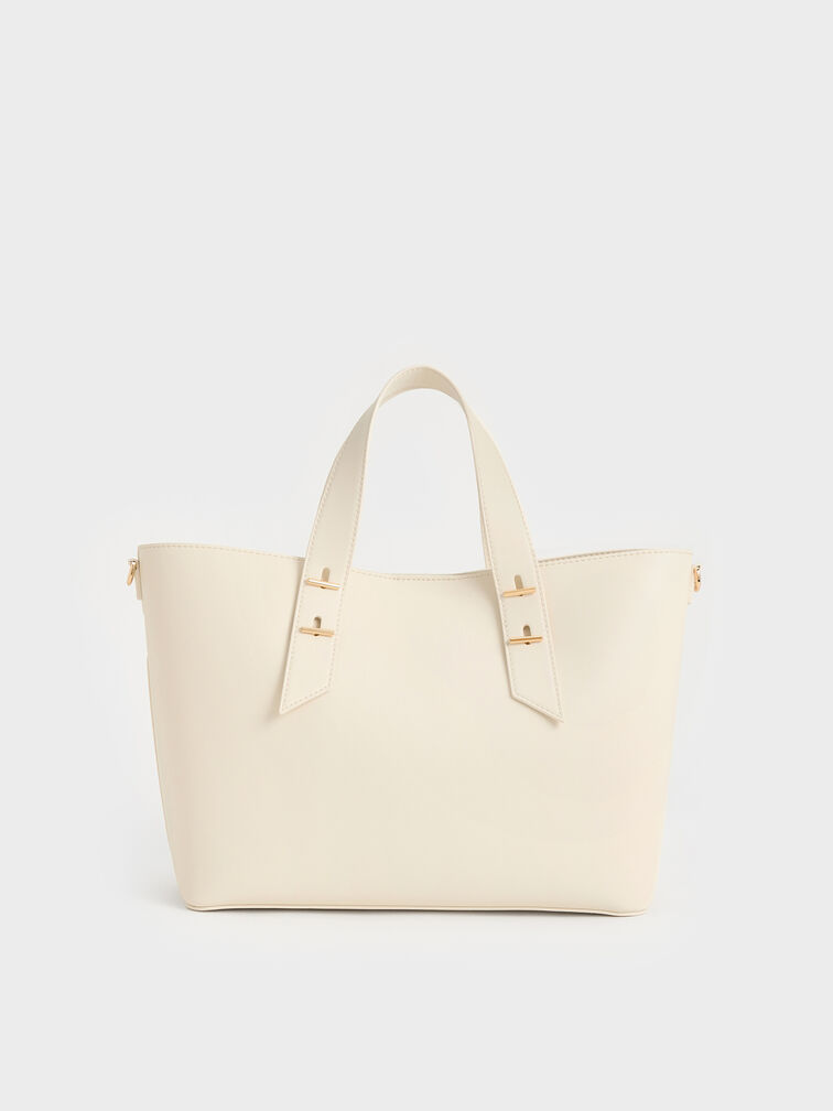 Shania Tote Bag, Cream, hi-res