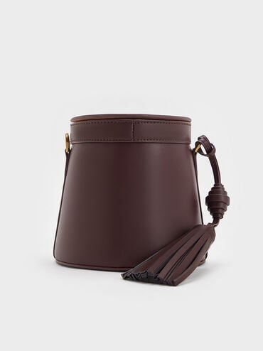 Sianna Bucket Bag, Plum, hi-res