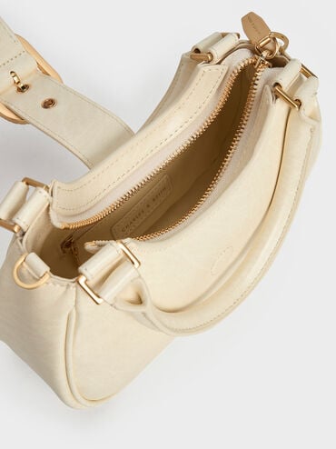 Avis Belted Top Handle Bag, Cream, hi-res