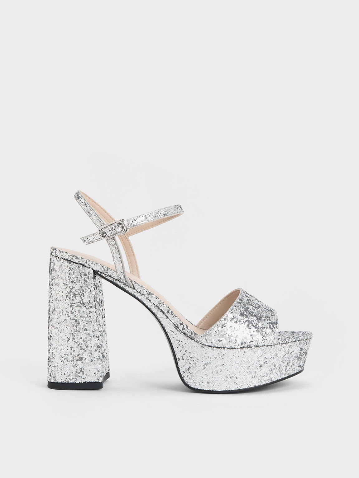 Glitter discount platform sandals