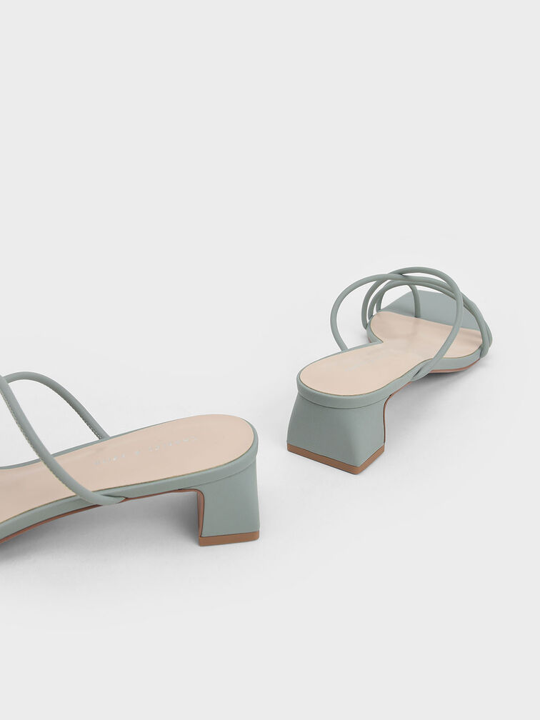 Meadow Strappy Toe Ring Sandals, Sage Green, hi-res