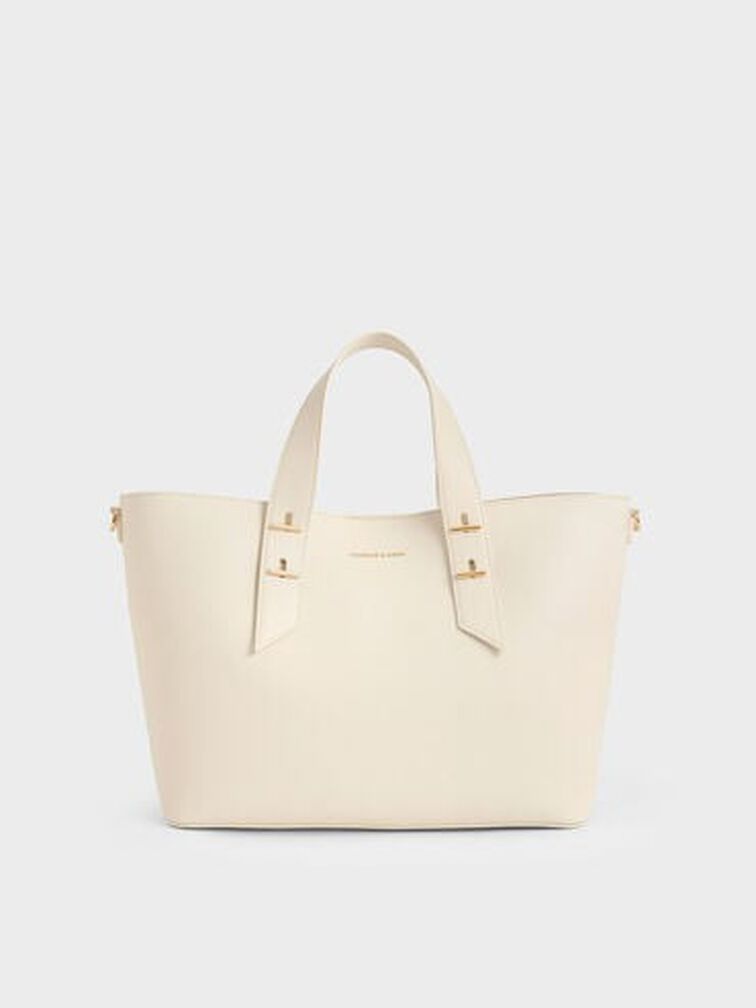 Shania Tote Bag, Cream, hi-res