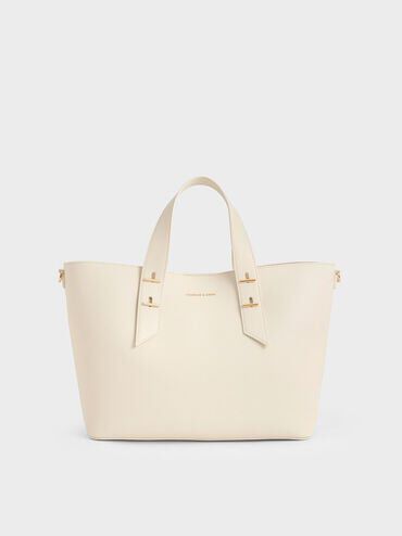Shania Tote Bag, Cream, hi-res