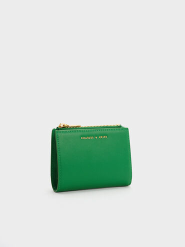 Harmonee Top Zip Small Wallet, Green, hi-res