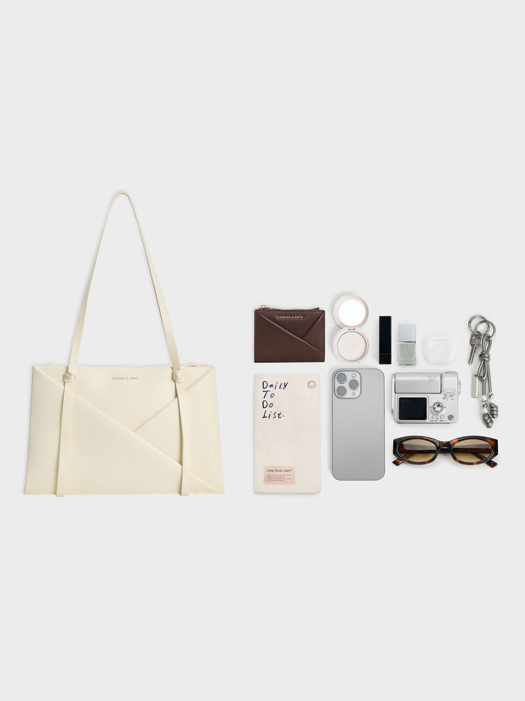 Midori Geometric Tote Bag, Cream, hi-res