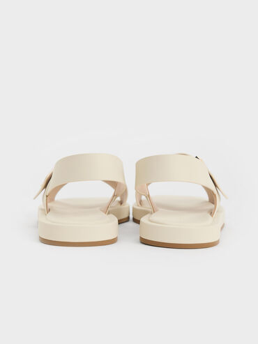Crossover Back Strap Sandals, Chalk, hi-res
