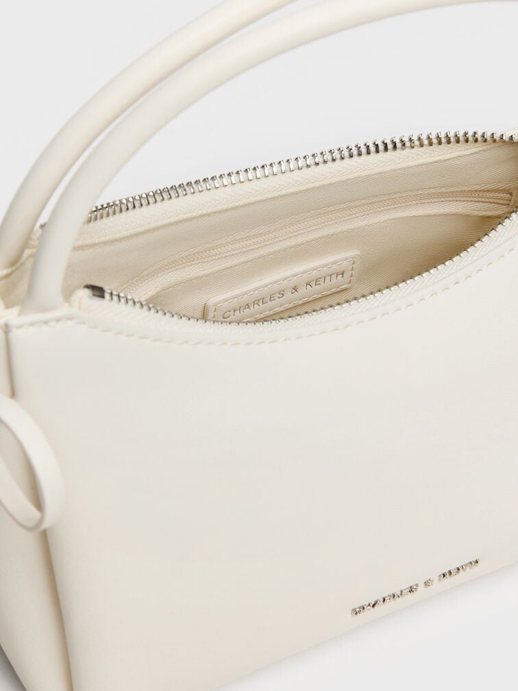 Hazel Bow Top Handle Bag, Cream, hi-res
