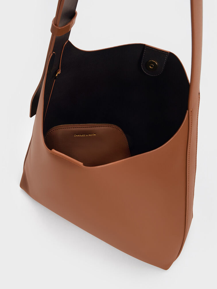 Edna Tote Bag, Chocolate, hi-res