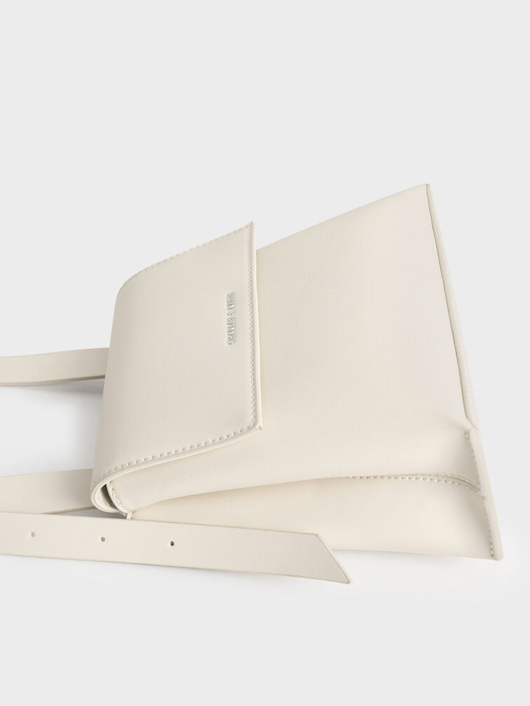 Marceline Trapeze Crossbody Bag, Cream, hi-res