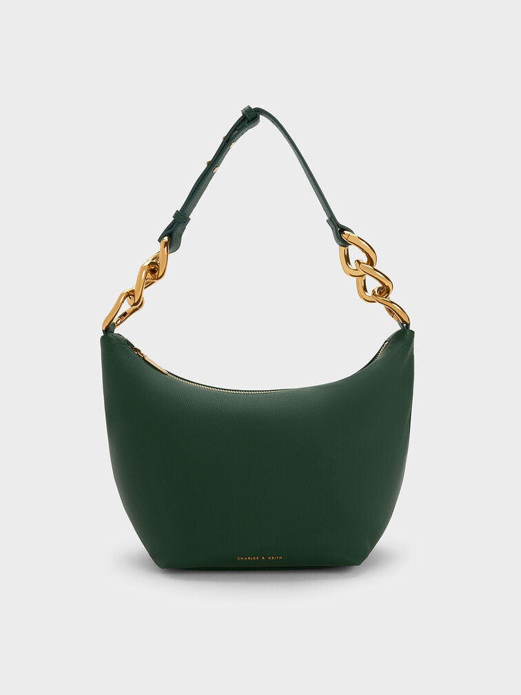 Cayce Hobo Bag, Dark Green, hi-res
