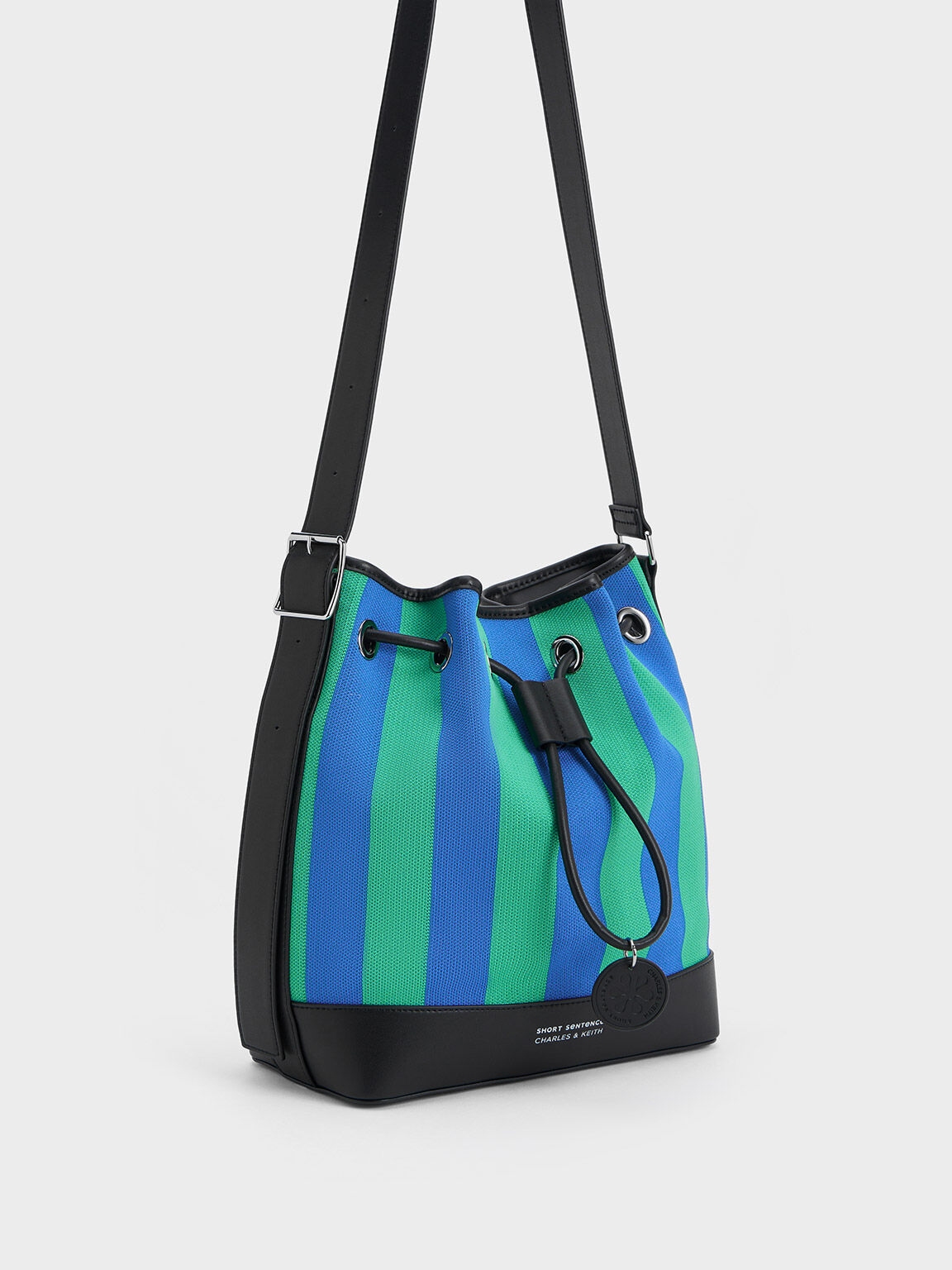 Multicoloured Striped Bucket Bag CHARLES KEITH IN