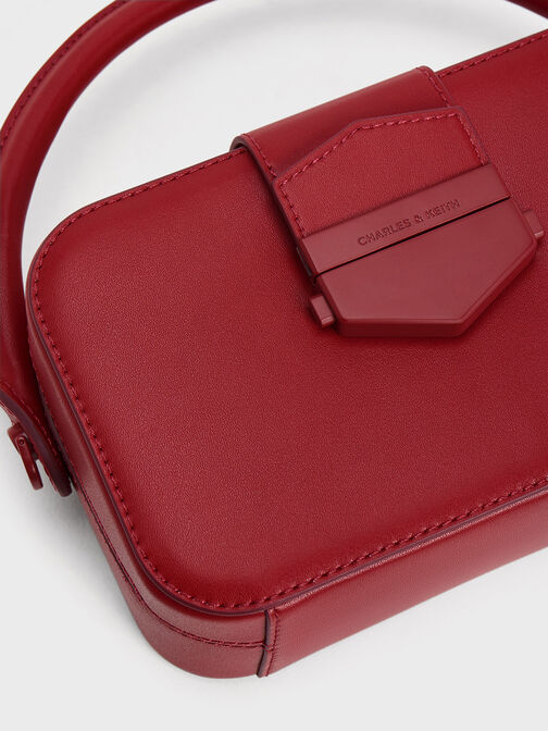 Vertigo Boxy Top Handle Bag, Red, hi-res
