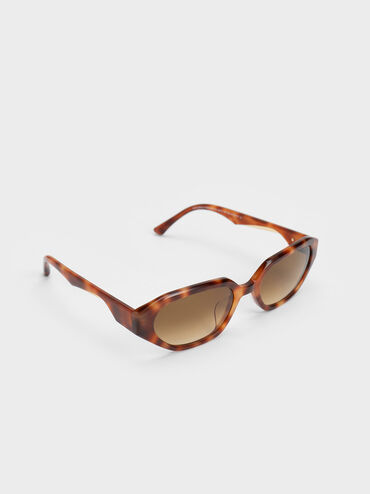 Acetate Oval Sunglasses, T. Shell, hi-res
