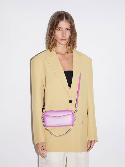 Cayce Ombre Boxy Crossbody Bag, Purple, hi-res