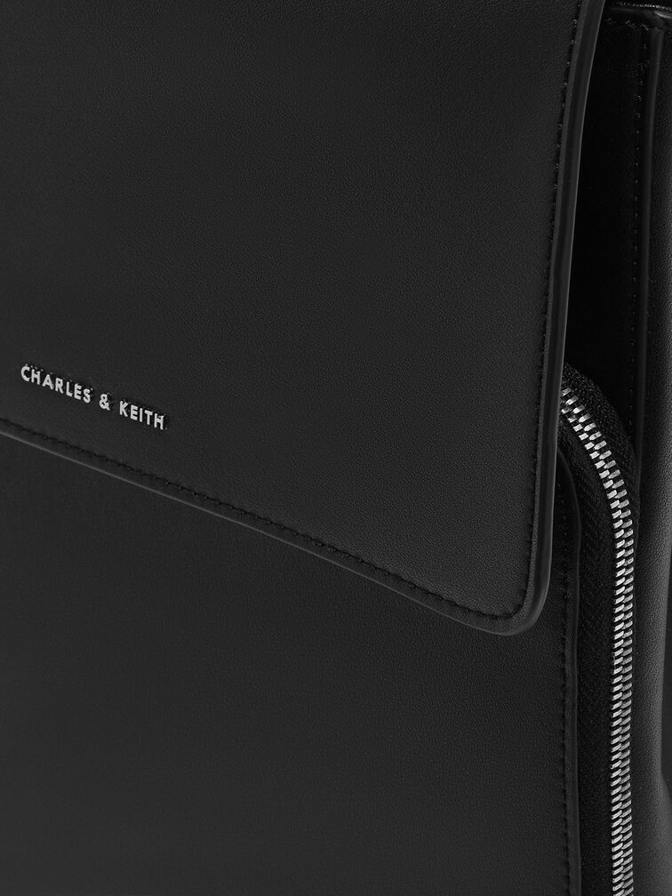 Top Handle Bag, Black, hi-res
