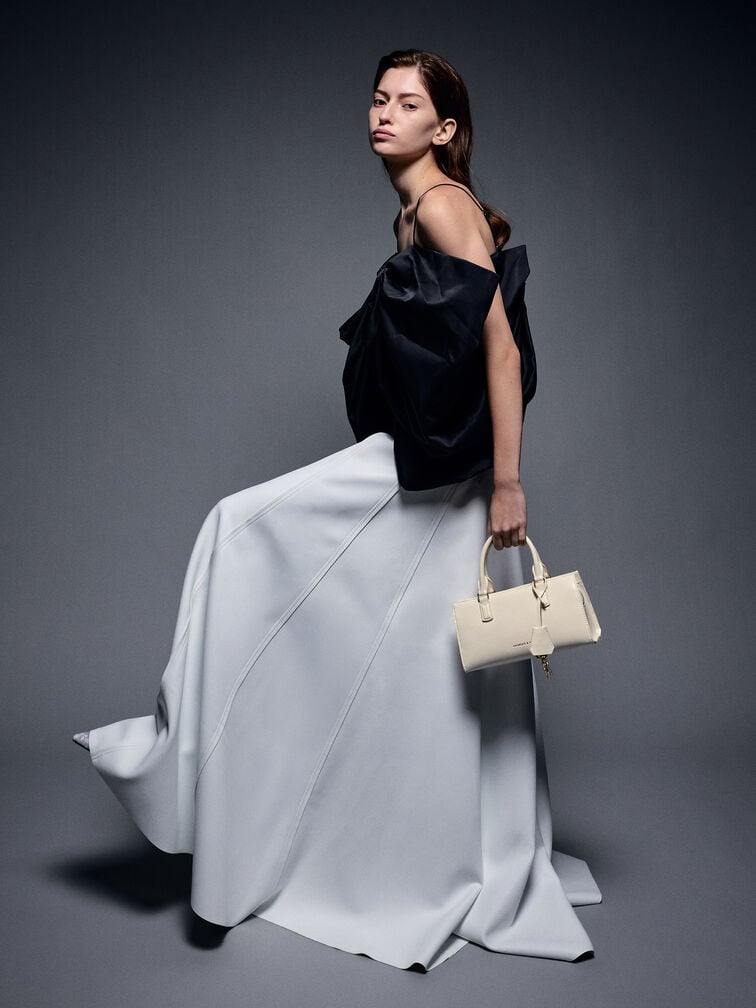 Mini Kerry Top Handle Bag, Cream, hi-res