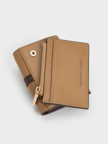 Calla Two-Tone Knotted-Strap Small Wallet, Sahara Sand, hi-res